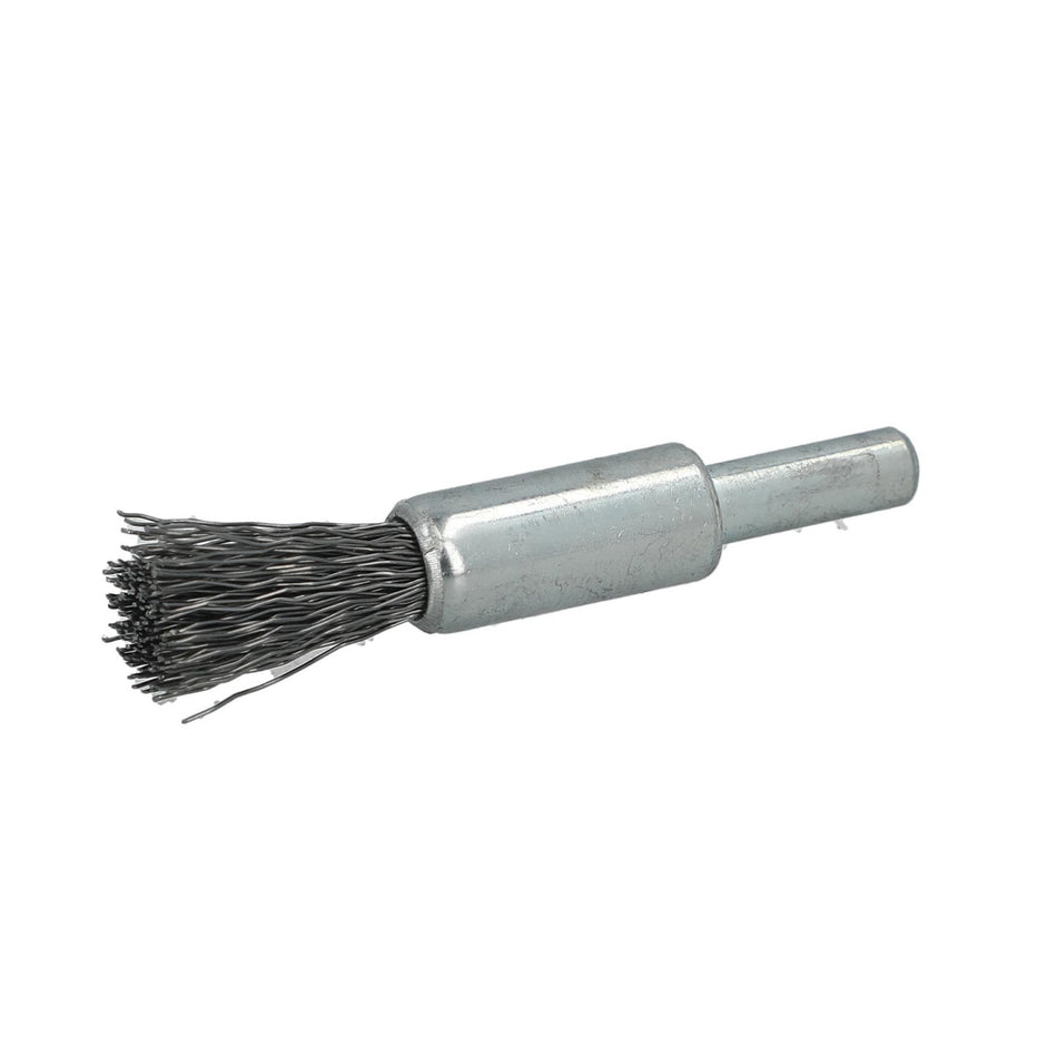Norton 1/2 x 0.012 x 1/4 in Shank Mounted End Brush, 20-Pack