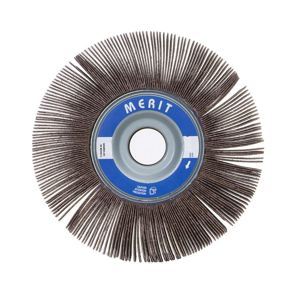 Norton 5 x 1-1/2 x 5/8 in High Performance Arbor Hole Flap Wheel P60 Grit ARY03 Aluminum Oxide, 10-Pack