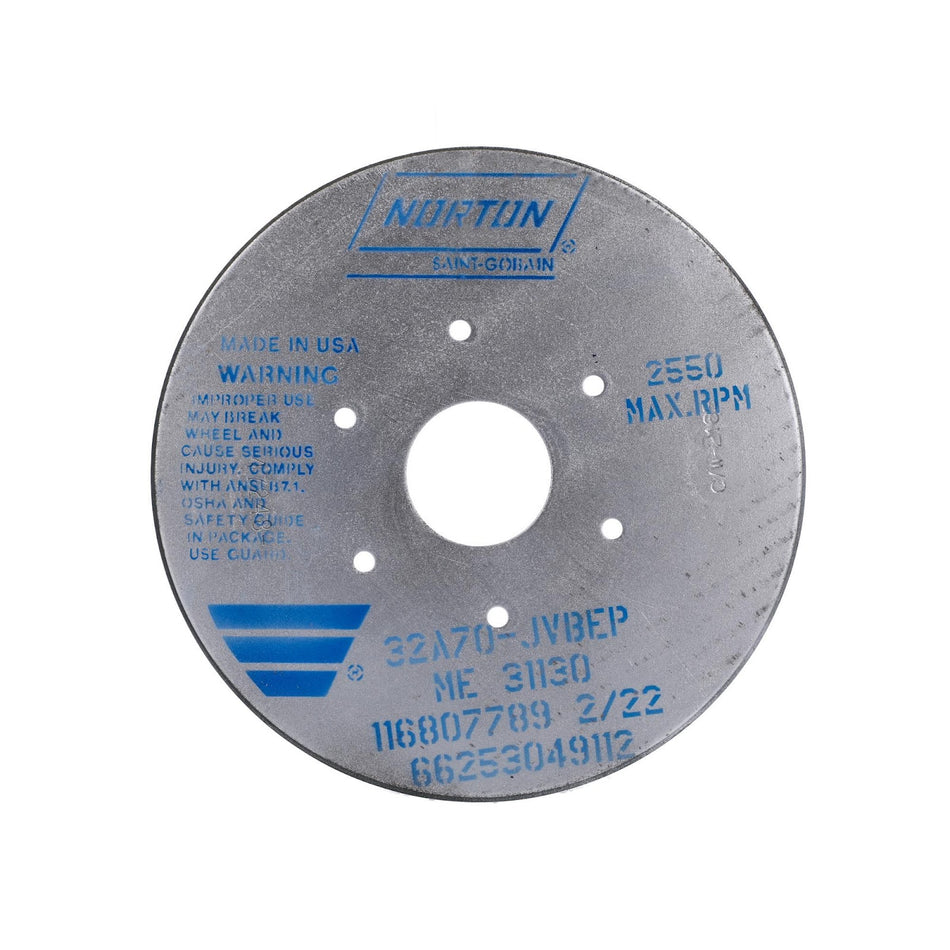 Norton 9 x 2 x 4-15/16 in Type 35 Toolroom Wheel 32A 70 J VBEP