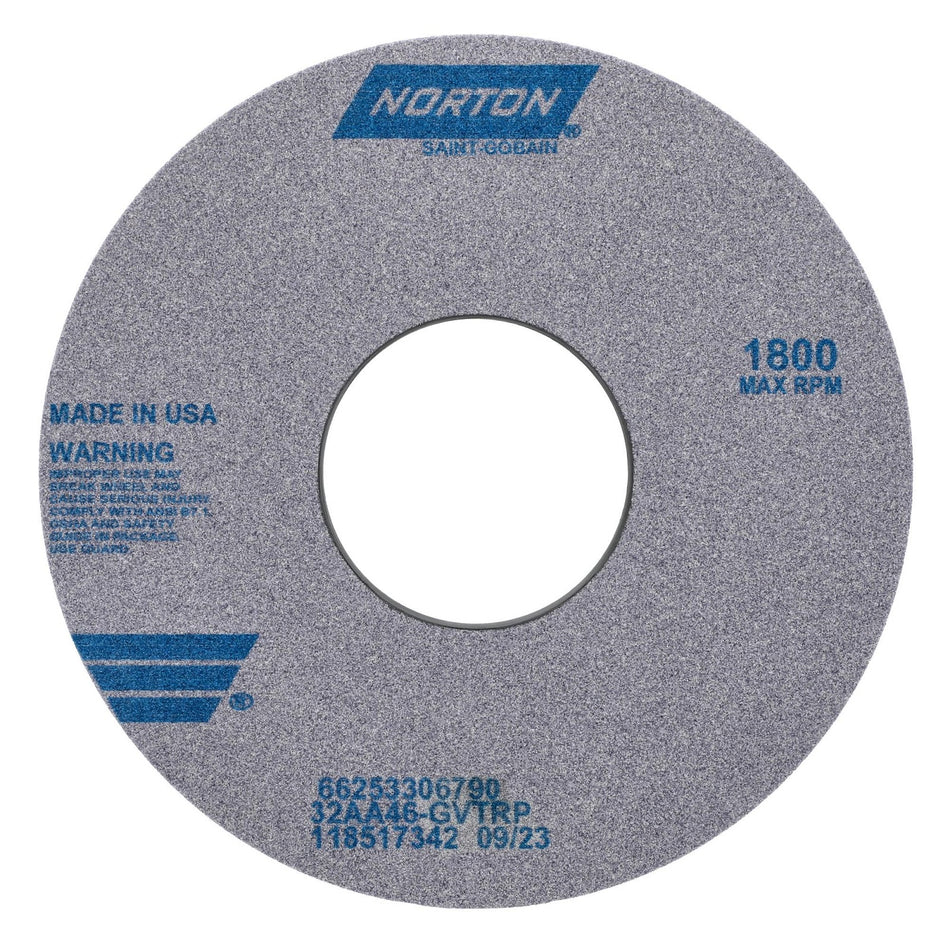 Norton 14 x 1-1/2 x 5 in Type 01 Toolroom Wheel 32AA 46 G VTRP