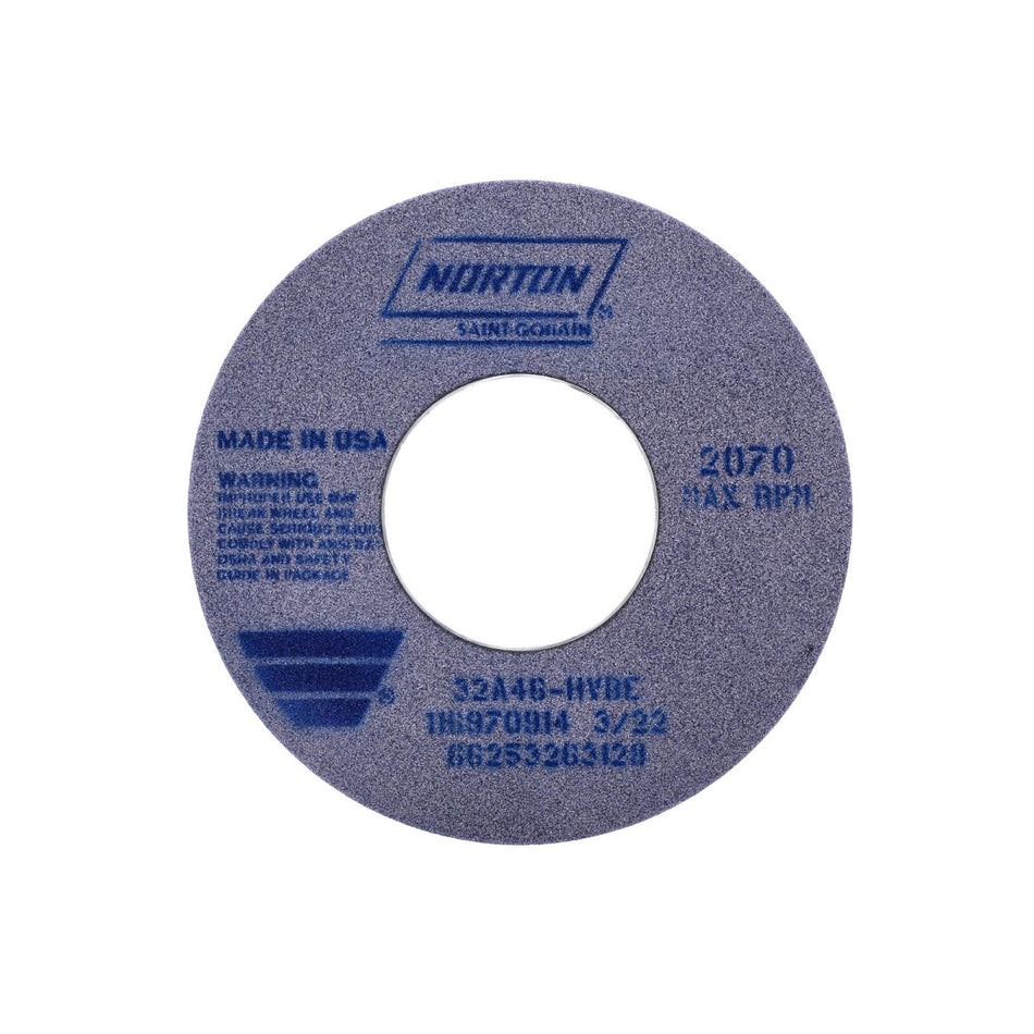 Norton 12 x 1-1/2 x 5 in Type 01 Toolroom Wheel 32A 46 H VBE