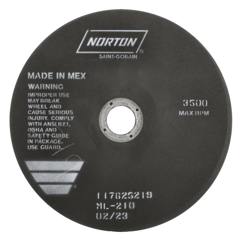 Norton 254 mm x 1.6 x 32 mm MetLab Type 41 Non-Reinforced Cut-Off Wheel AO 100 Grit K B24, 10-Pack