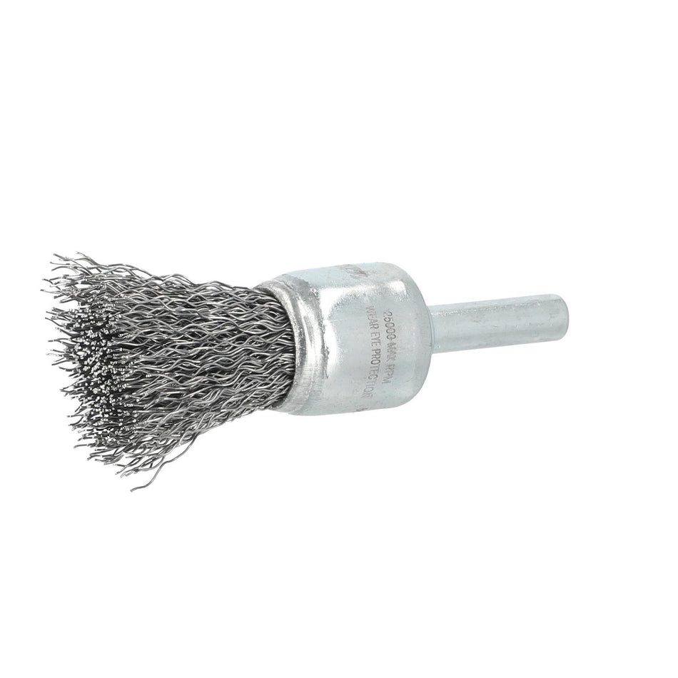 Norton 3/4 x 0.012 x 1/4 in Shank Mounted End Brush, 10-Pack