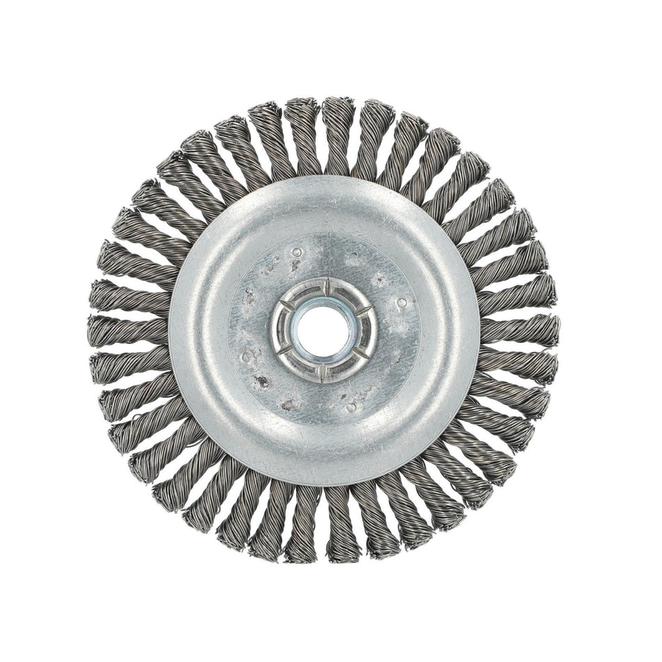 Norton 5 x 0.02 in Shank Mounted Wheel Brush