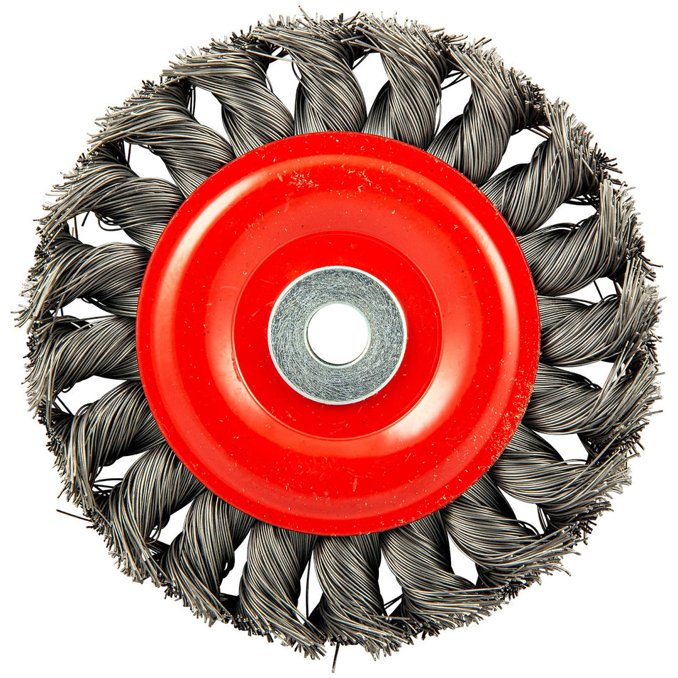 Norton 4 x 0.014 in BlueFire Shank Mounted Wheel Brush, 6-Pack