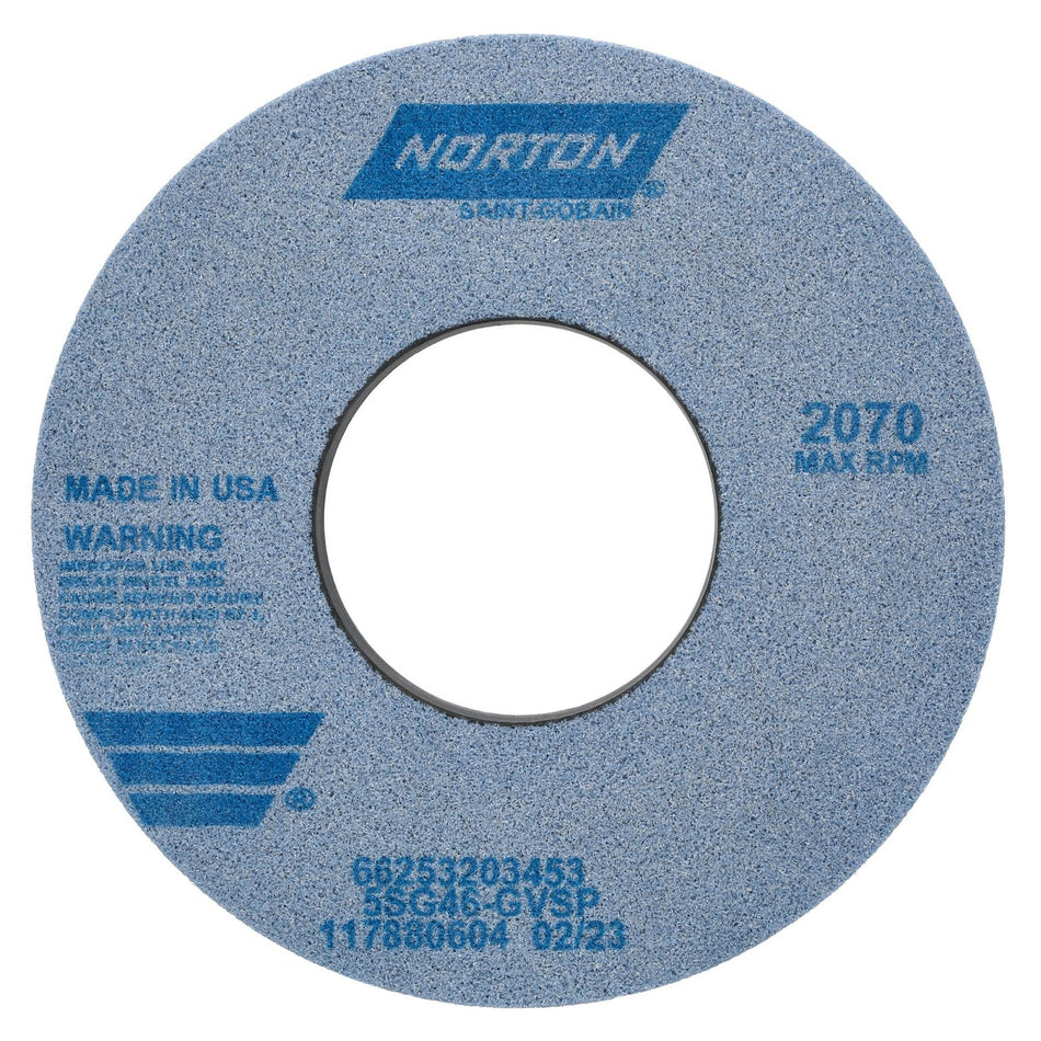Norton 12 x 1-1/2 x 5 in SG Type 01 Toolroom Wheel 5SG 46 G VSP