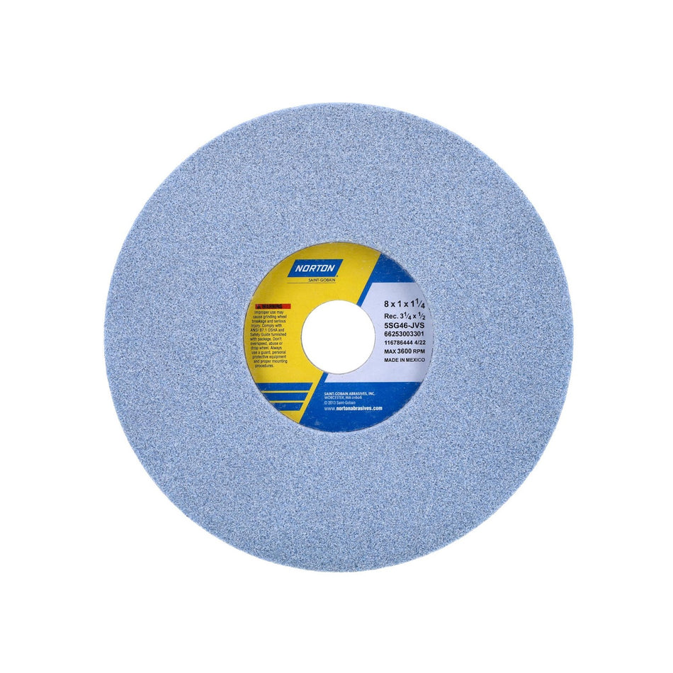 Norton 8 x 1 x 1-1/4 in SG Type 05 Toolroom Wheel 5SG 46 J VS