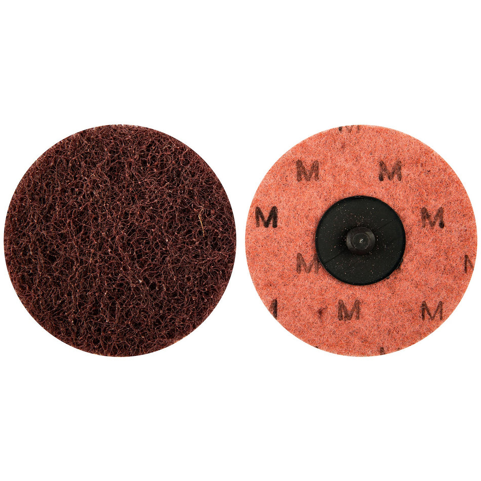 Norton 3 in Non-Woven Quick-Change Disc Aluminum Oxide Medium Grit, 25-Pack