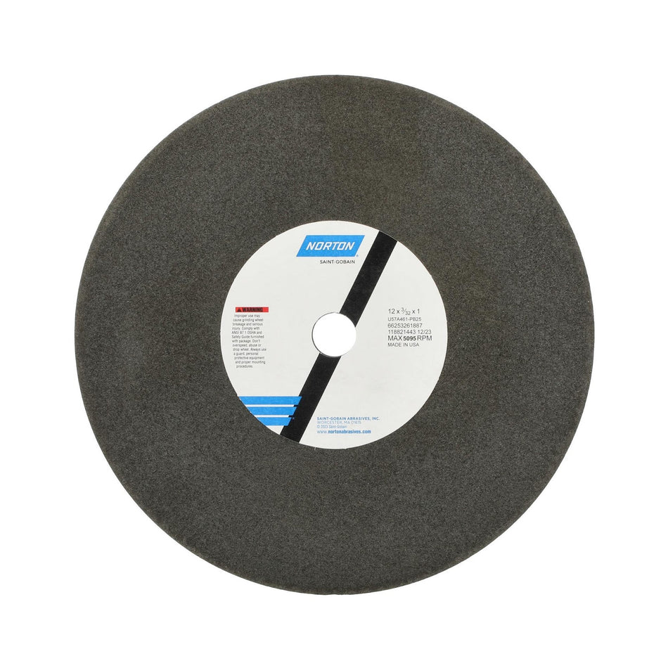 Norton 12 x 3/32 x 1 in Type 41 Non-Reinforced Cut-Off Wheel AO 46 Grit P B25, 10-Pack
