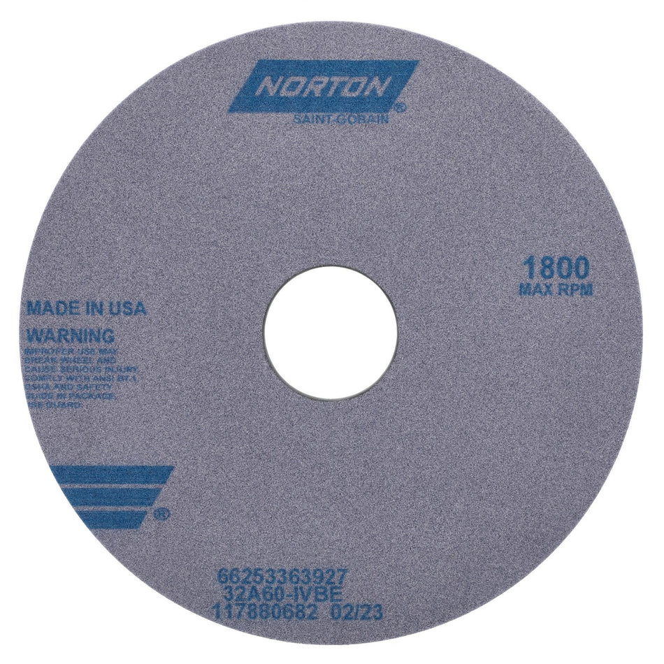 Norton 14 x 1 x 3 in Type 01 Toolroom Wheel 32A 60 I VBE