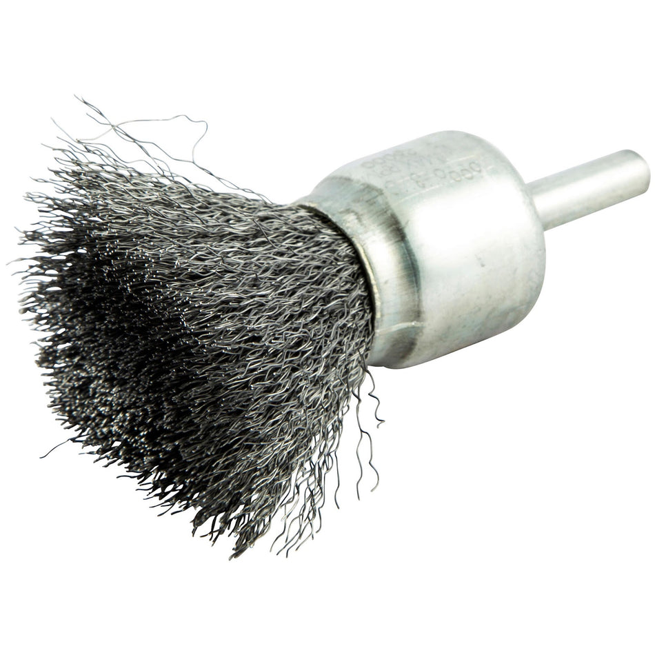 Norton 1 x 0.006 x 1/4 in BlueFire Shank Mounted End Brush, 10-Pack