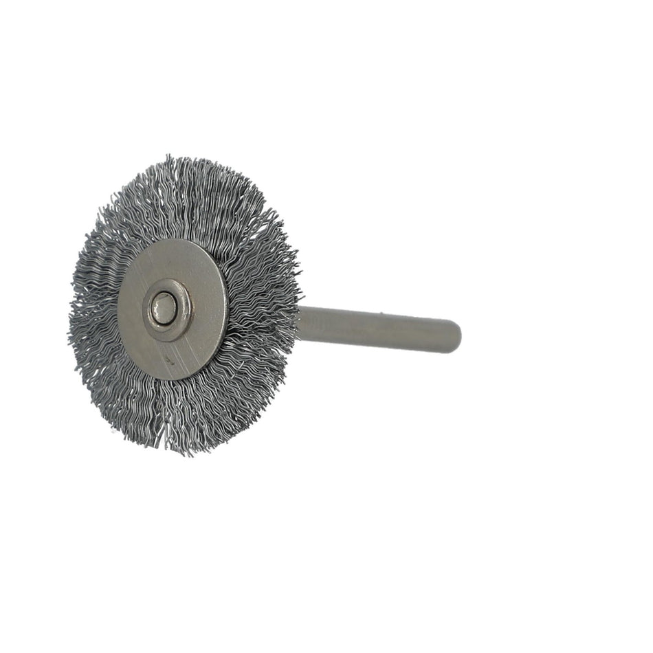Norton 1 x 0.005 x 1/8 in Shank Mounted Wheel Brush, 20-Pack