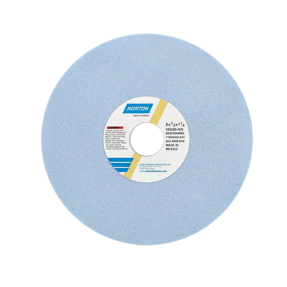 Norton 8 x 1/2 x 1-1/4 in SG Type 01 Toolroom Wheel 5SG 60 I VS