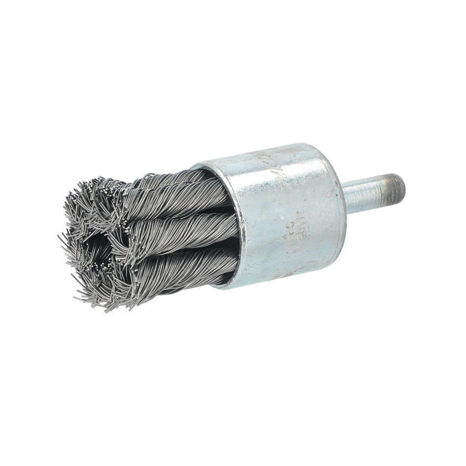 Norton 1 x 0.014 x 1/4 in Shank Mounted End Brush, 10-Pack