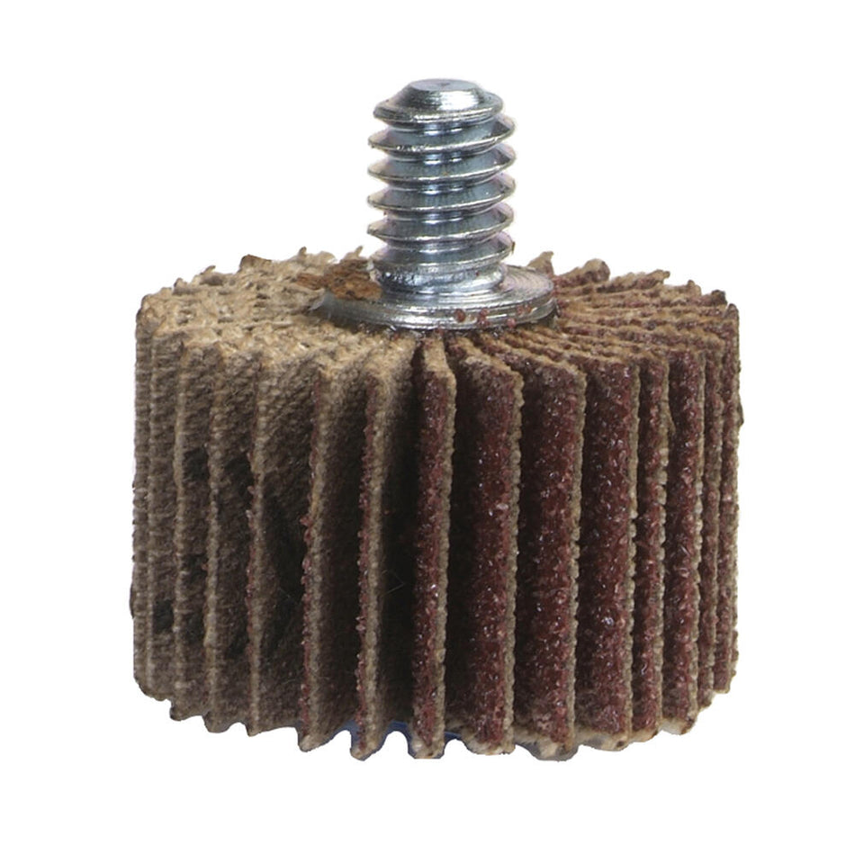 Norton 1 x 5/8 in Spindle Flap Wheel P80 Grit ARX01 Aluminum Oxide, 10-Pack