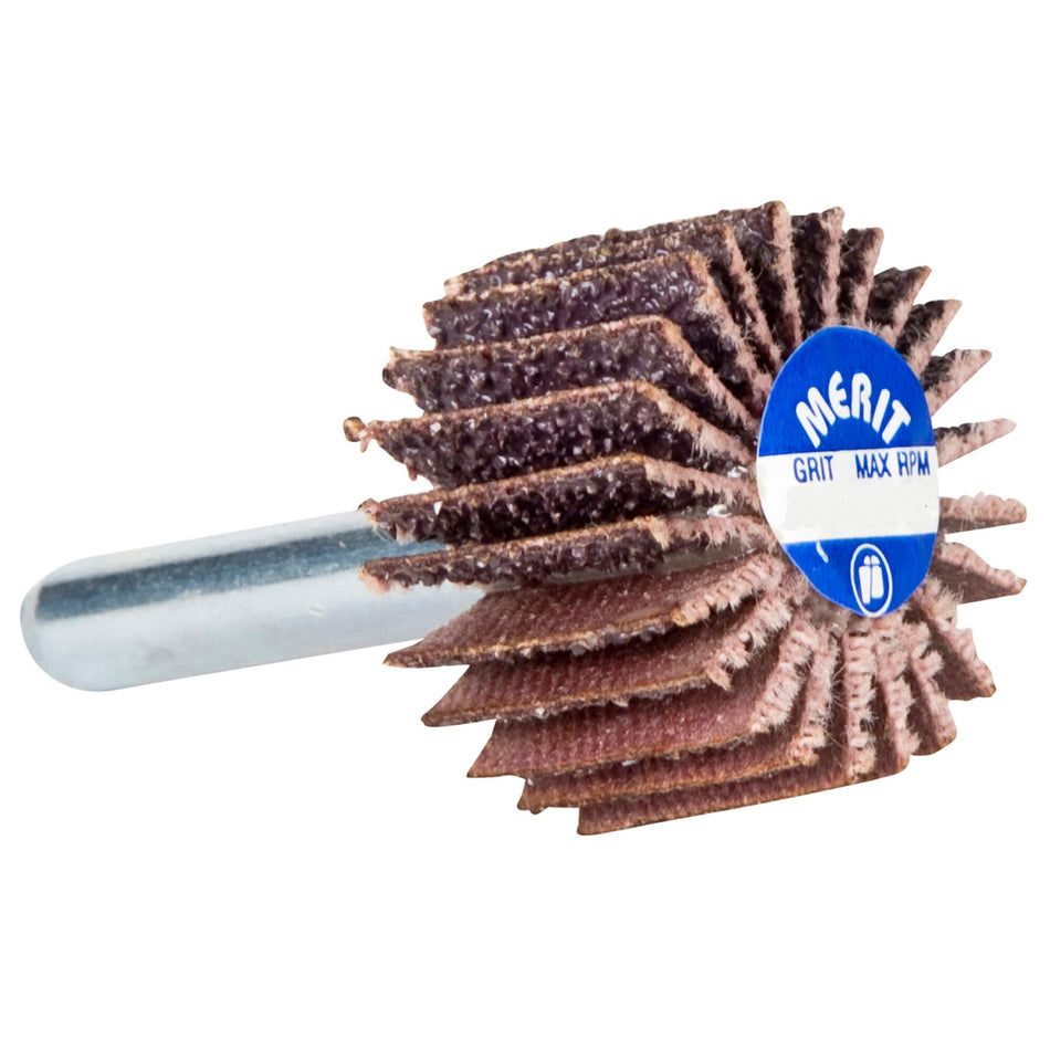 Norton 1 x 5/8 in High Performance Spindle Flap Wheel P180 Grit KX31PLUS Aluminum Oxide, 10-Pack