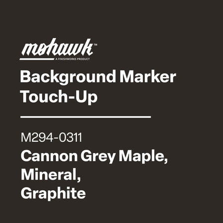 Mohawk Background Marker Touch-Up label with product details on a black background