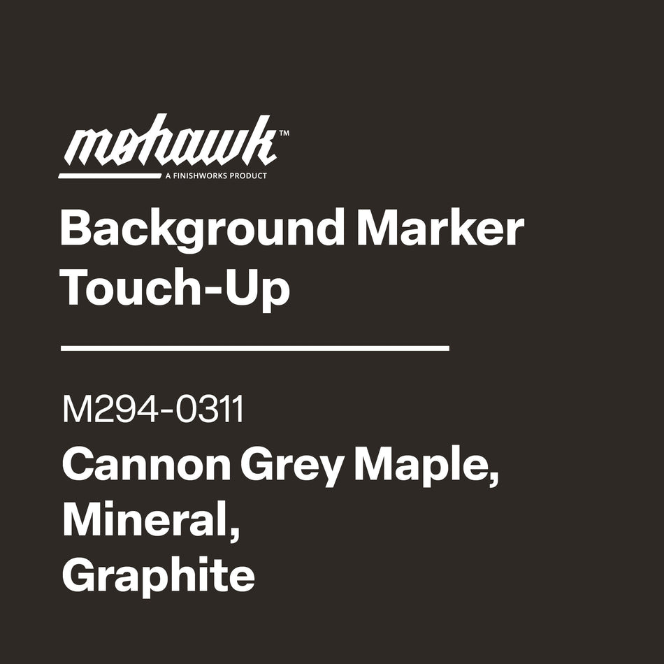 Mohawk Background Marker Touch-Up label with product details on a black background