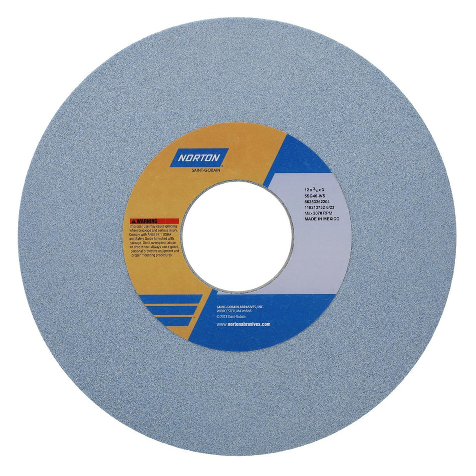 Norton 12 x 3/4 x 3 in SG Type 01 Toolroom Wheel 5SG 46 I VS