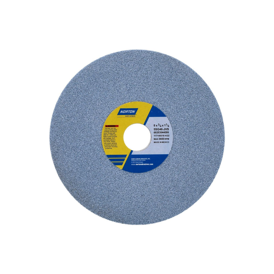 Norton 8 x 3/4 x 1-1/4 in SG Type 01 Toolroom Wheel 5SG 46 J VS