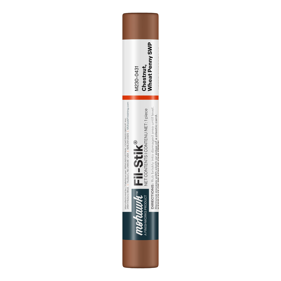 Mohawk Chestnut Wheat Penny SWP Fil-Stik wax putty stick for wood repair