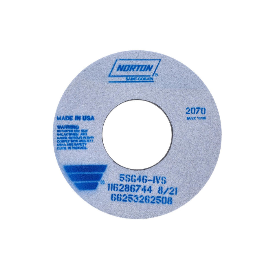 Norton 12 x 1 x 5 in SG Type 01 Toolroom Wheel 5SG 46 I VS