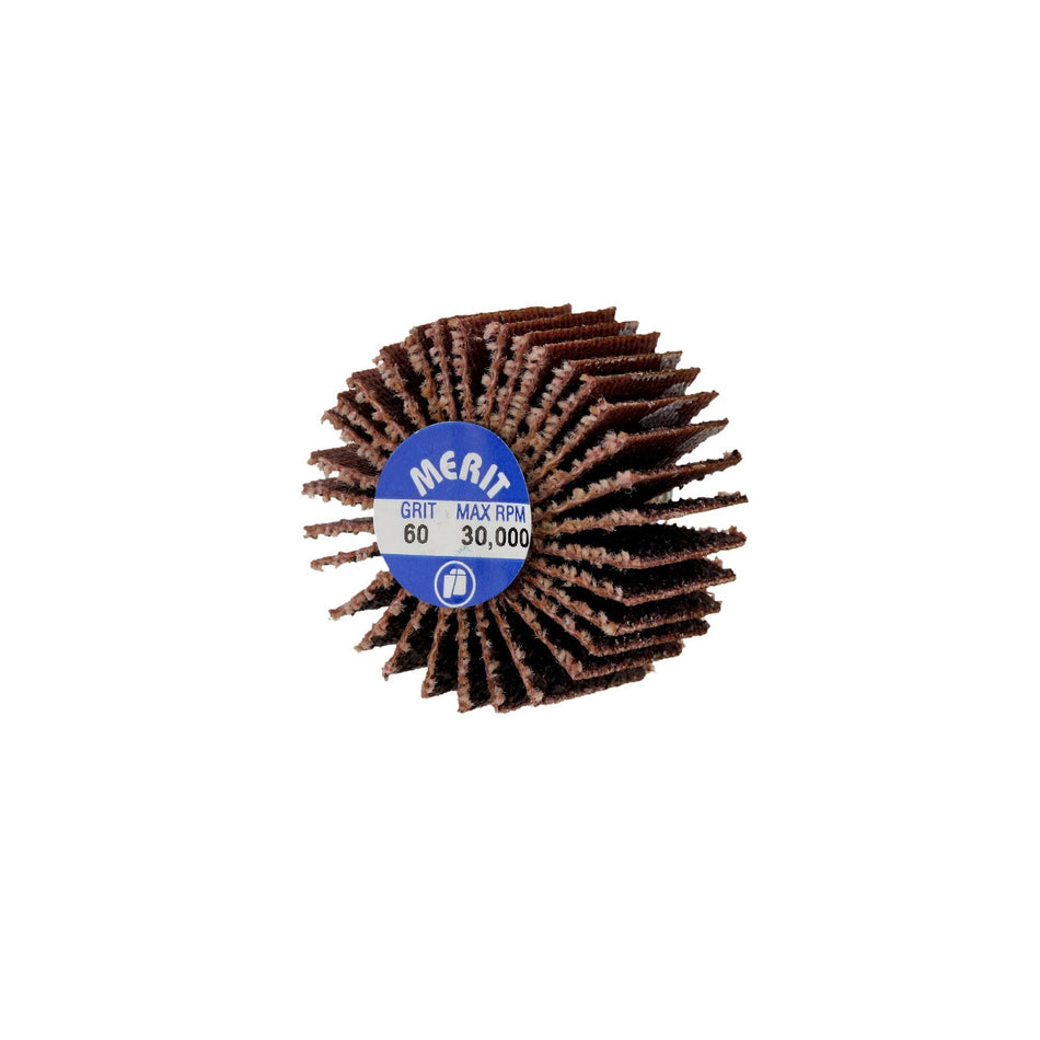 Norton 1 x 5/8 in High Performance Spindle Flap Wheel P60 Grit ARY03 Aluminum Oxide, 10-Pack