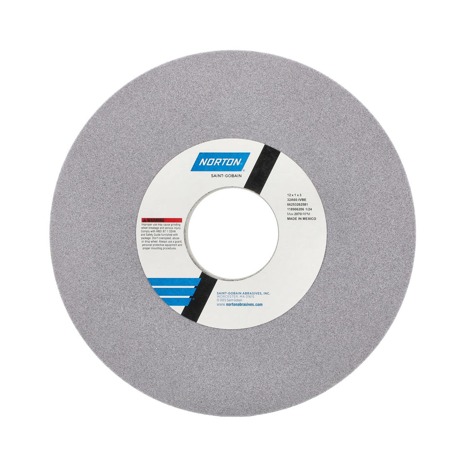 Norton 12 x 1 x 3 in Type 01 Toolroom Wheel 32A 60 I VBE