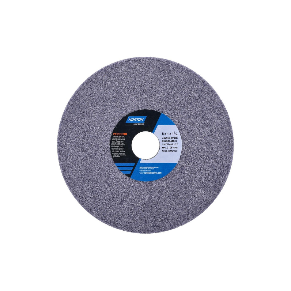 Norton 8 x 1 x 1-1/4 in Type 01 Toolroom Wheel 32A 46 I VBE