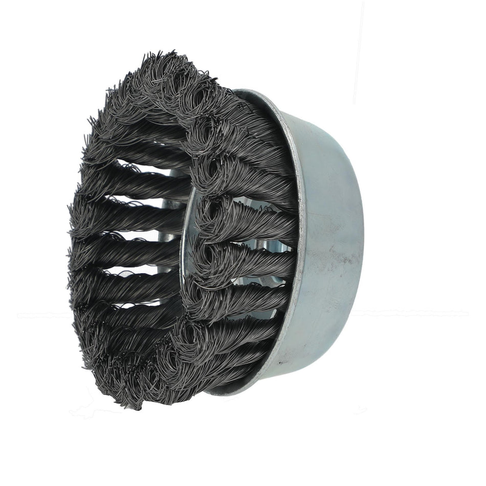 Norton 4 in x 0.014 in x 5/8 in-11 Cup Brush, 10-Pack
