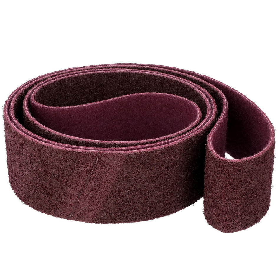 Norton 4 x 132 in Rapid Prep Non-Woven Narrow Belt Aluminum Oxide Medium Grit, 2-Pack