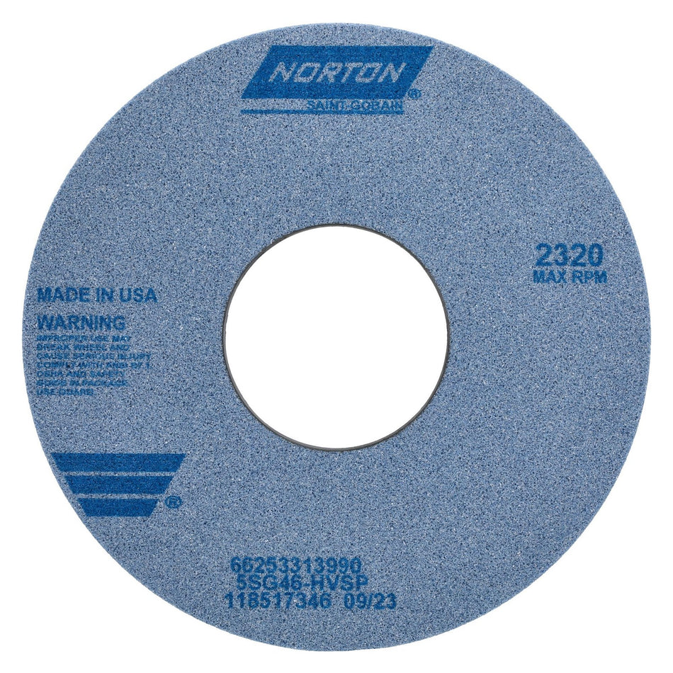 Norton 14 x 1 x 5 In. SG Toolroom Wheel >4 in 5SG 46 H VSP Type 01