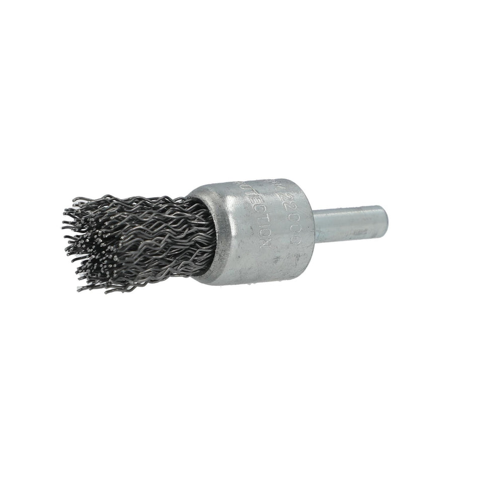 Norton 3/4 x 0.012 x 1/4 in Shank Mounted End Brush, 20-Pack