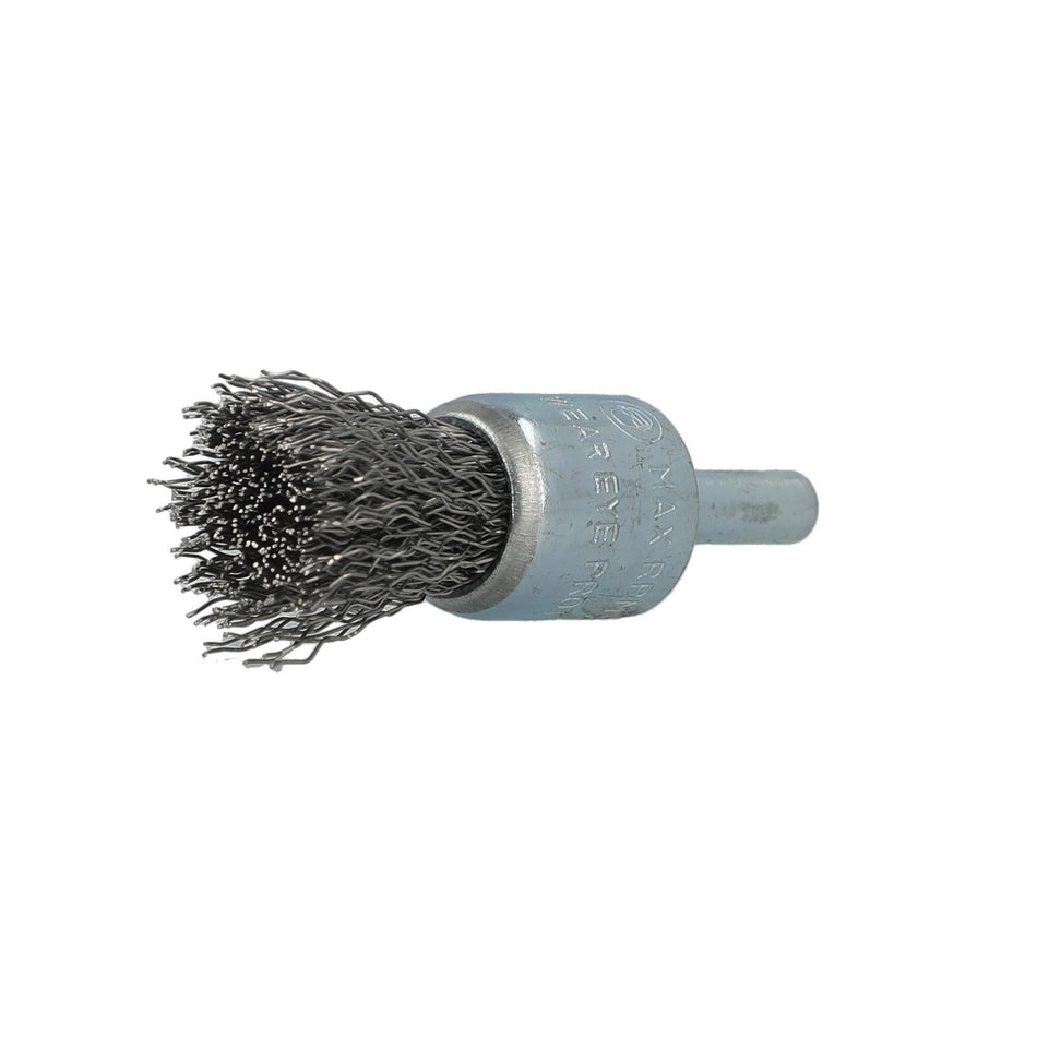 Norton 3/4 x 0.014 x 1/4 in Shank Mounted End Brush, 20-Pack