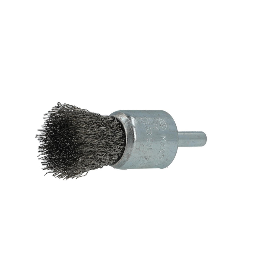 Norton 1 x 0.008 x 1/4 in Shank Mounted End Brush, 25-Pack