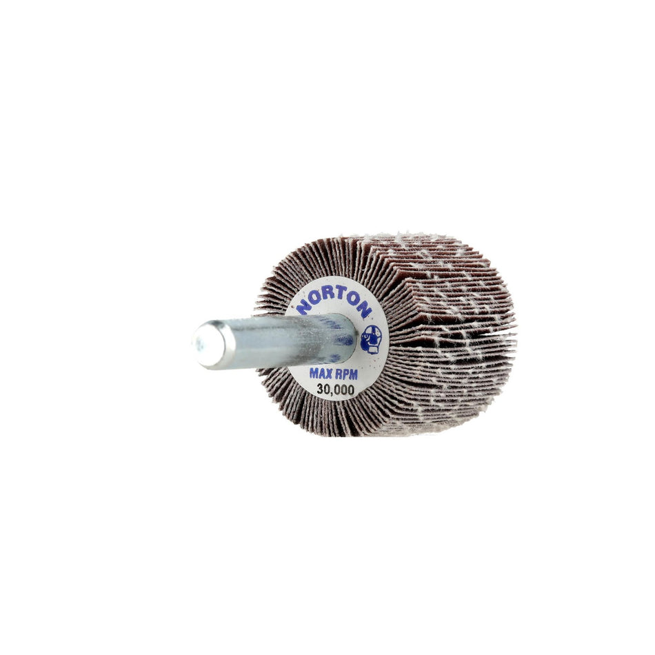 Norton 1 x 1 in High Performance Spindle Flap Wheel P320 Grit R369 Aluminum Oxide, 10-Pack