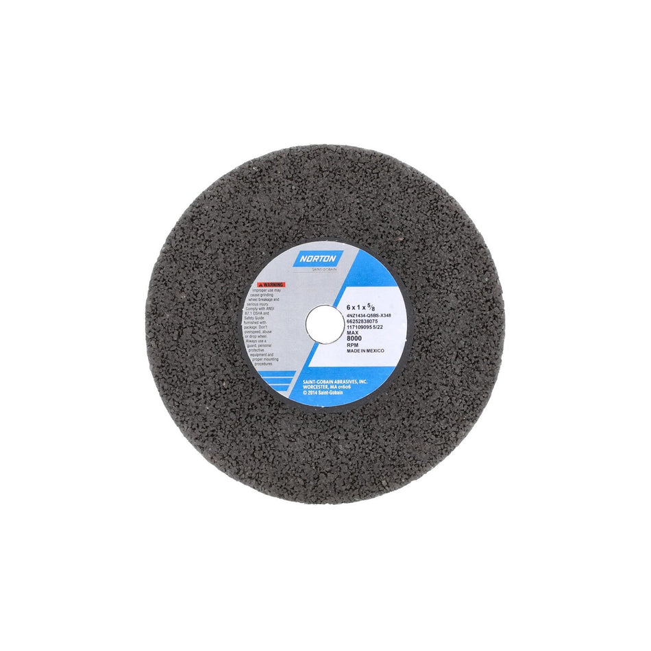 Norton 6 x 1 x 5/8 in NorZon Plus Type 01 Portable Snagging Wheel 4NZ 14 Q BS