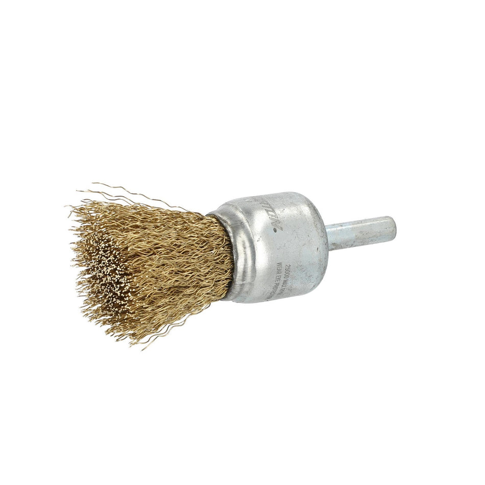 Norton 1 x 0.012 x 1/4 in Shank Mounted End Brush, 10-Pack