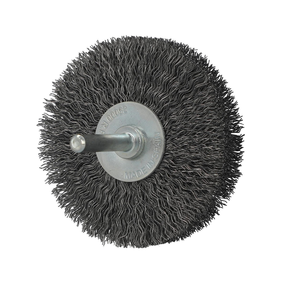 Norton 3 x 0.012 x 1/4 in Shank Mounted Wheel Brush, 10-Pack