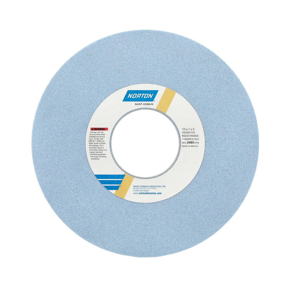 Norton 10 x 1 x 3 in SG Type 01 Toolroom Wheel 5SG 60 I VS