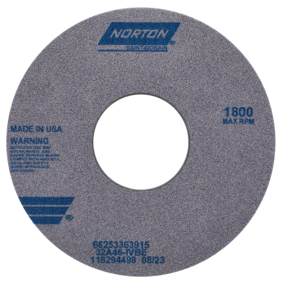 Norton 14 x 1 x 5 in Type 01 Toolroom Wheel 32A 46 I VBE