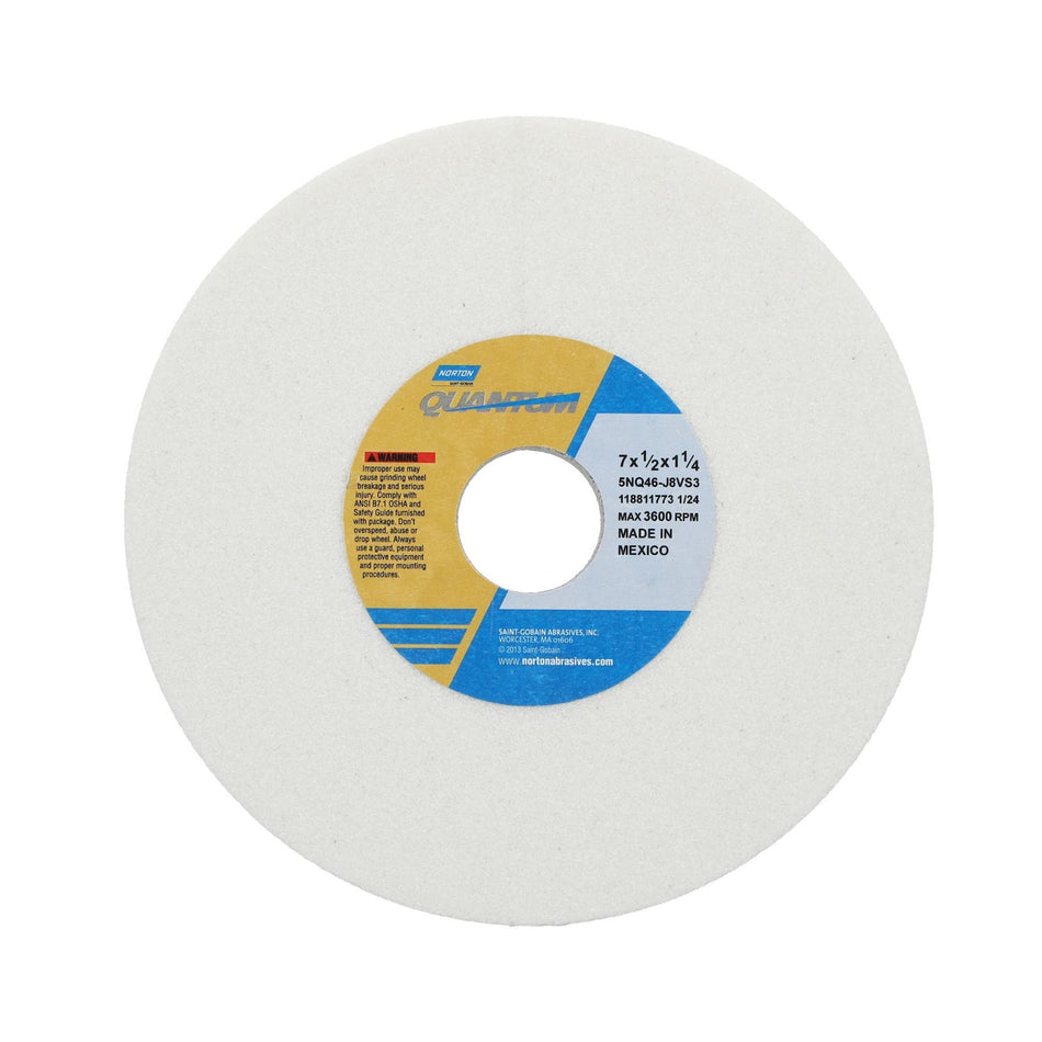 Norton 7 x 1/2 x 1-1/4 in Quantum Type 01 Toolroom Wheel 5NQ 46 J V35
