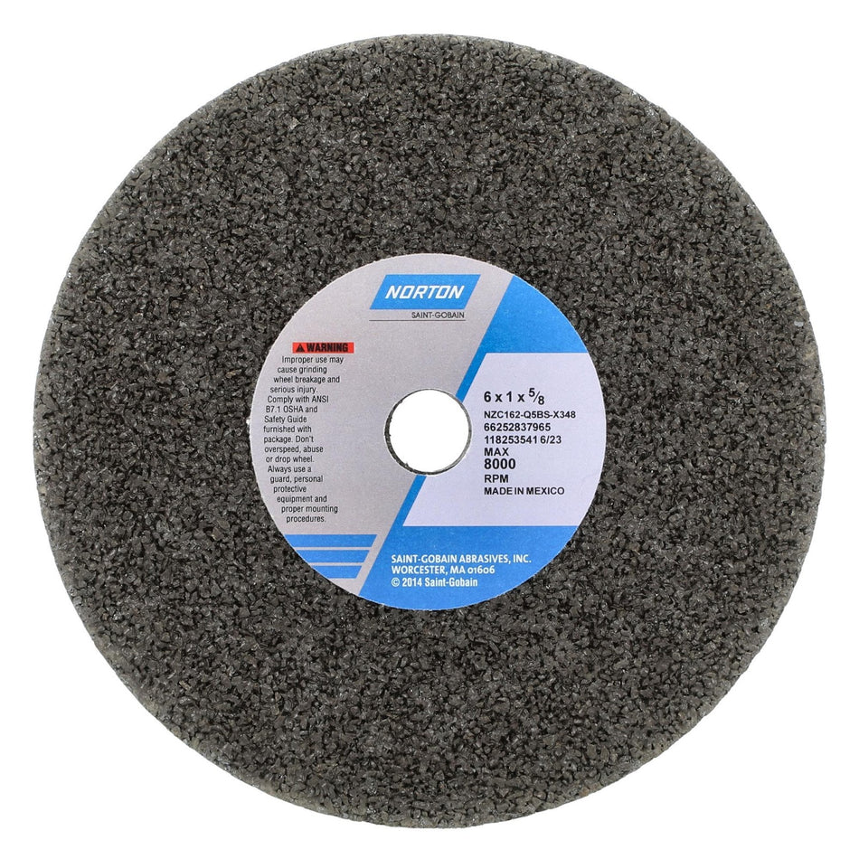 Norton 6 x 1 x 5/8 in Charger Type 01 Portable Snagging Wheel NZC 16 Q BS