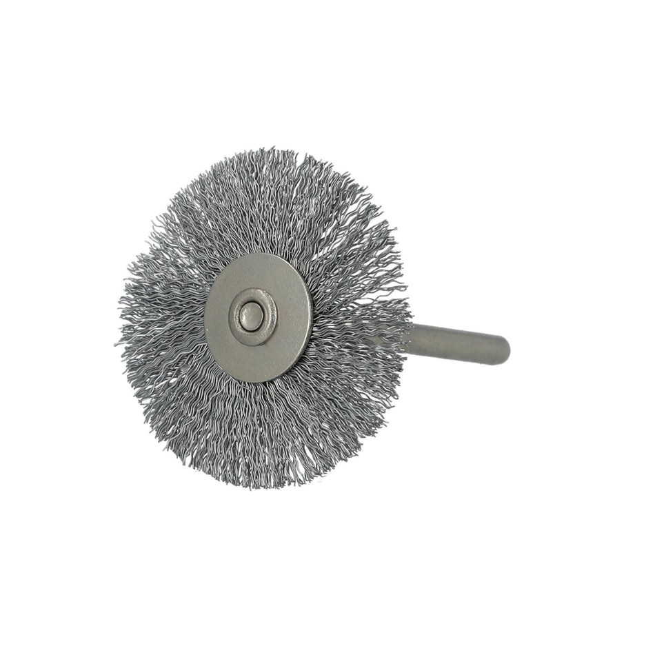Norton 1-1/4 x 0.005 x 1/8 in Shank Mounted Wheel Brush, 20-Pack