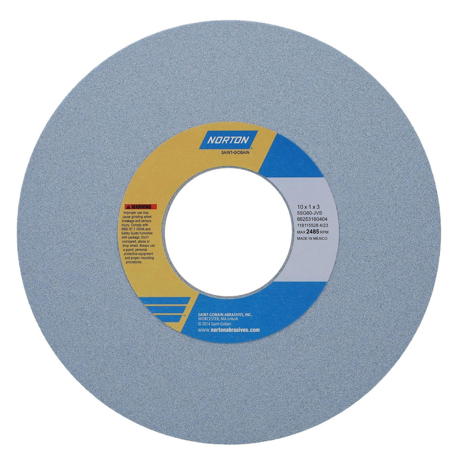 Norton 10 x 1 x 3 in SG Type 01 Toolroom Wheel 5SG 60 J VS