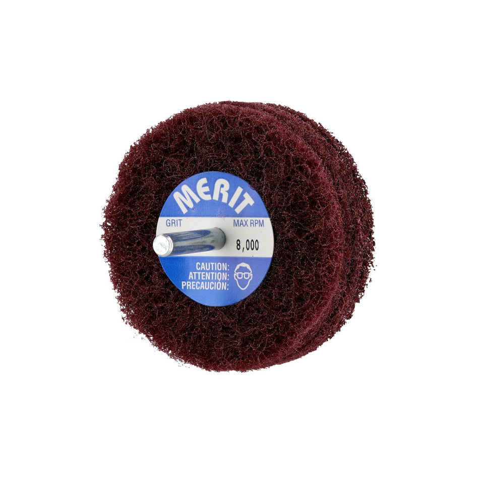 Norton 3 in Deburring & Finishing Non-Woven Stacked Disc Wheel Aluminum Oxide Medium Grit, 10-Pack