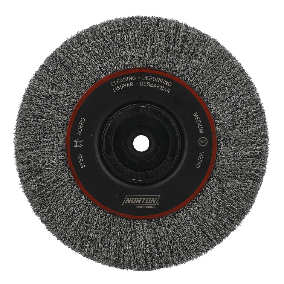 Norton 8 x 0.014 in BlueFire Shank Mounted Wheel Brush, 5-Pack