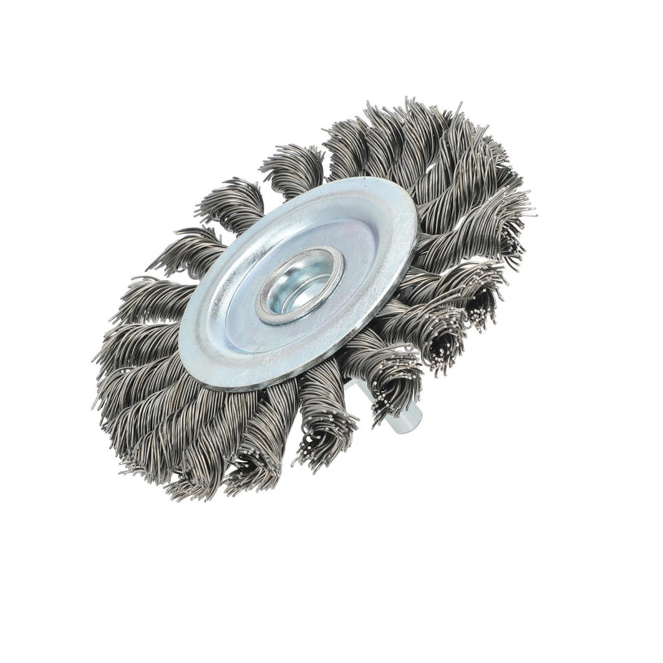 Norton 3 x 0.2 x 1/4 in Shank Mounted Wheel Brush, 5-Pack