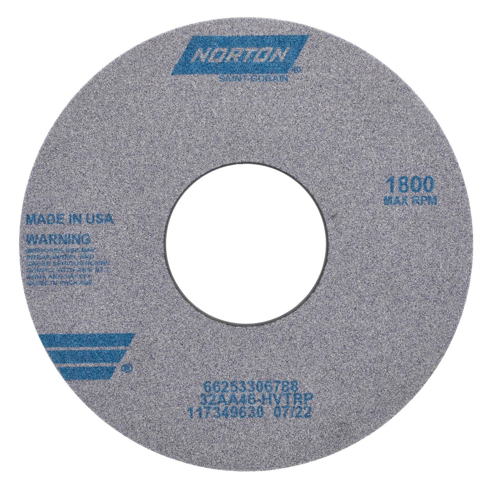 Norton 14 x 1 x 5 in Type 01 Toolroom Wheel 32AA 46 H VTRP