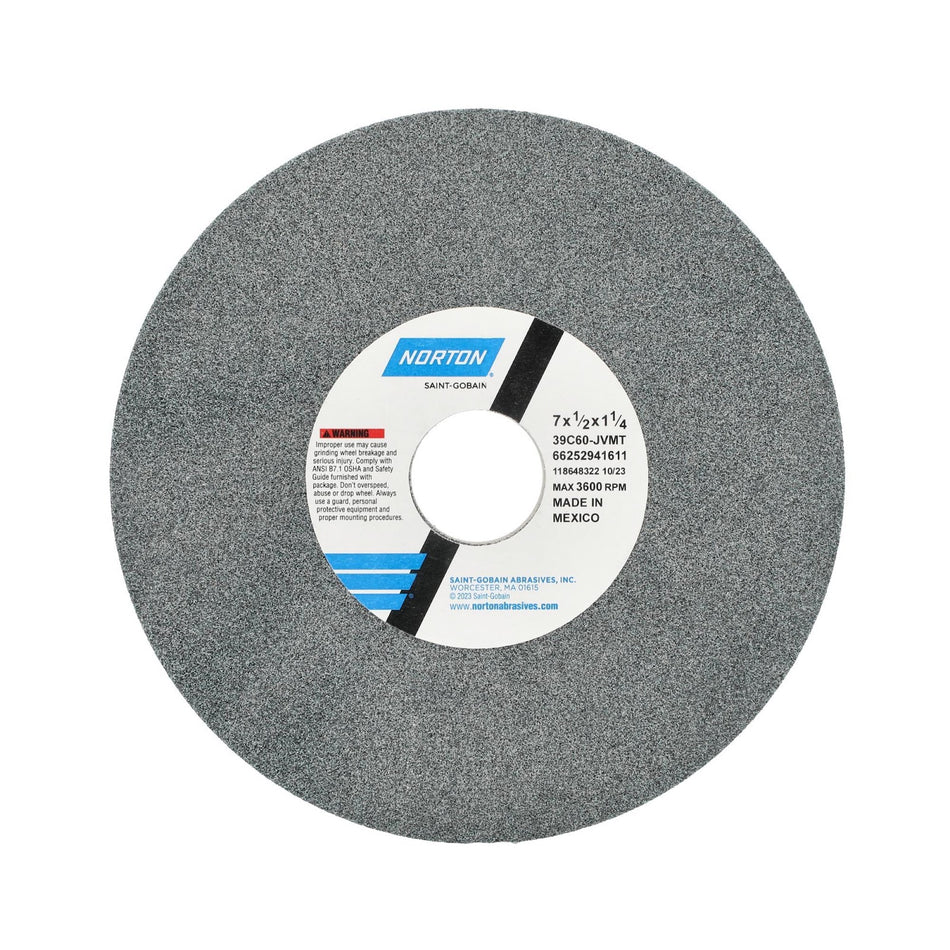 Norton 7 x 1/2 x 1-1/4 in Type 01 Toolroom Wheel 39C 60 K VMT